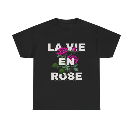 La Vie En Rose Unisex Heavy Cotton Tee